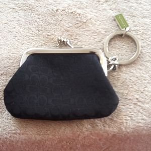 Authentic Coach coin keychain