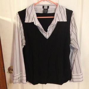 Black and white striped shirt