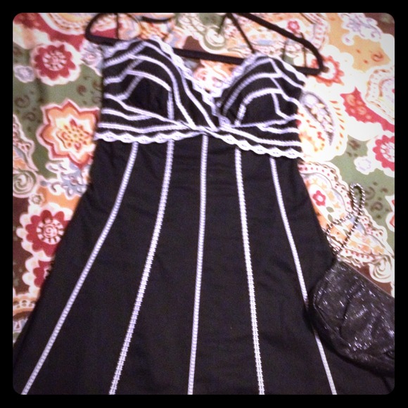 WHBM tie halter dress. Size 4