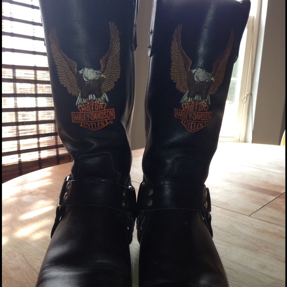 * SOLD * Harley Davidson leather boots