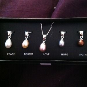 Fresh Water Pearl Necklace with adjustable charms!