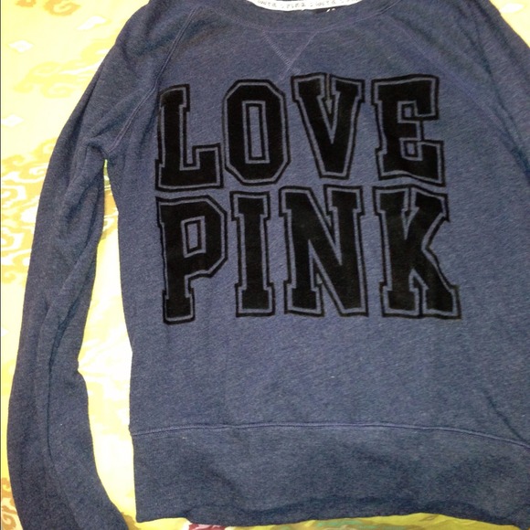 Navy Victoria secret sweat shirt