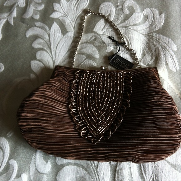 Gold evening bag