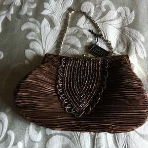 Gold evening bag