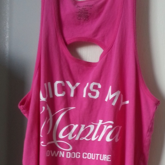 Juicy couture is my mantra yoga tank top