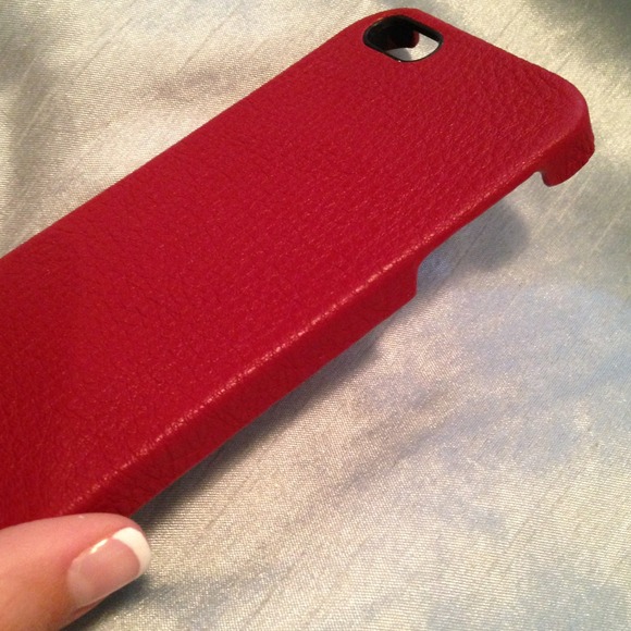 *Reduced* Red Leather iPhone 5 Case