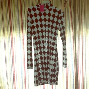 Checkered Black and White Dress.