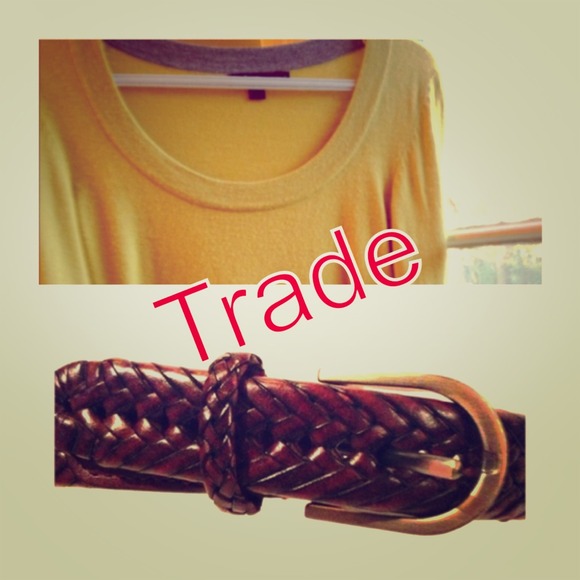 Yellow Sweater and Brown Belt