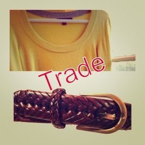 Yellow Sweater and Brown Belt