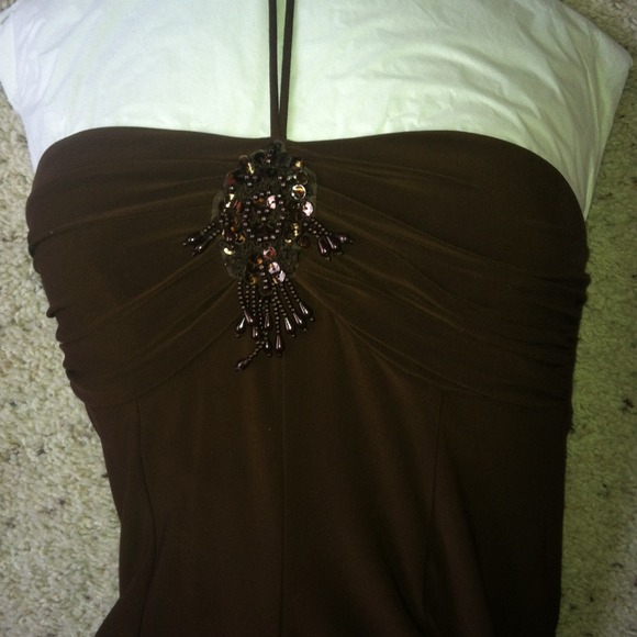 ❌Sold❌ for @mouse1100 Brown cocktail dress - Picture 2 of 2