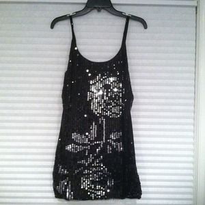 Black sequin dress