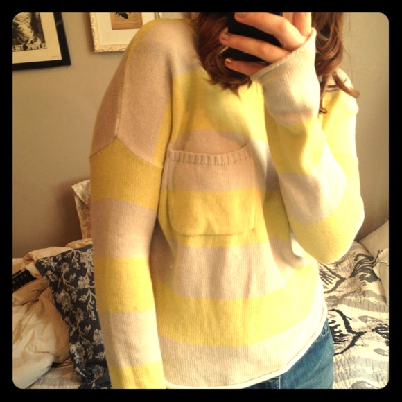 Striped slouchy sweater