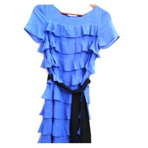H&M knee length ruffle dress