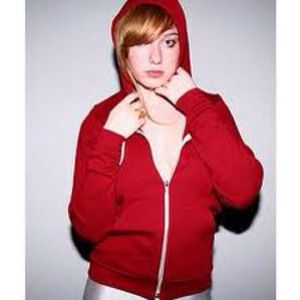 American Apparel red hoodie