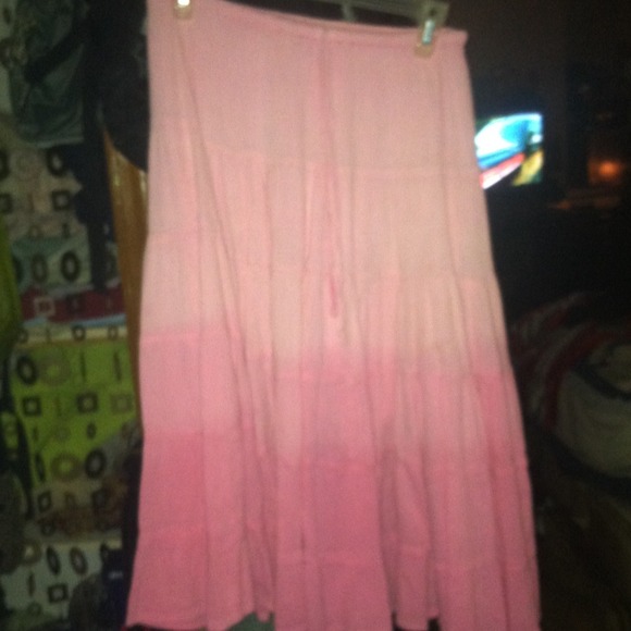 Pink hippy skirt