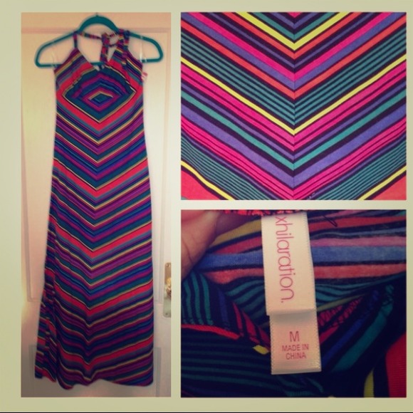 ⛔HOLD⛔ chevron maxi dress