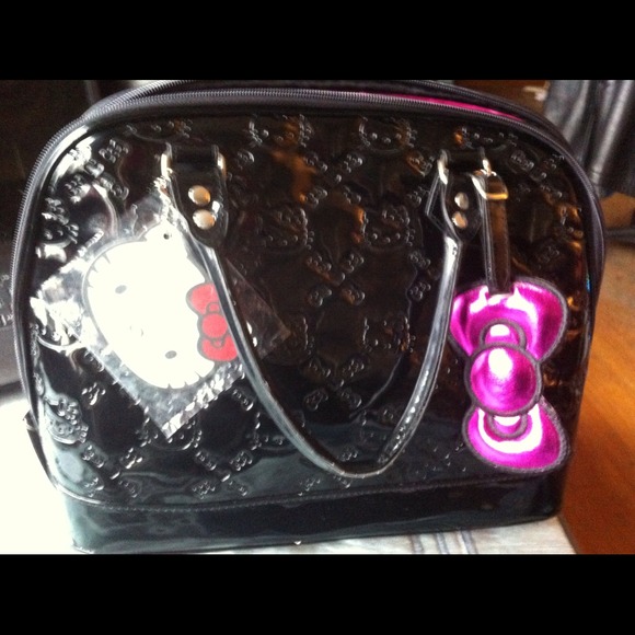 Hello Kitty (Embossed ) Bowler Bag ( NEW - Picture 2 of 4