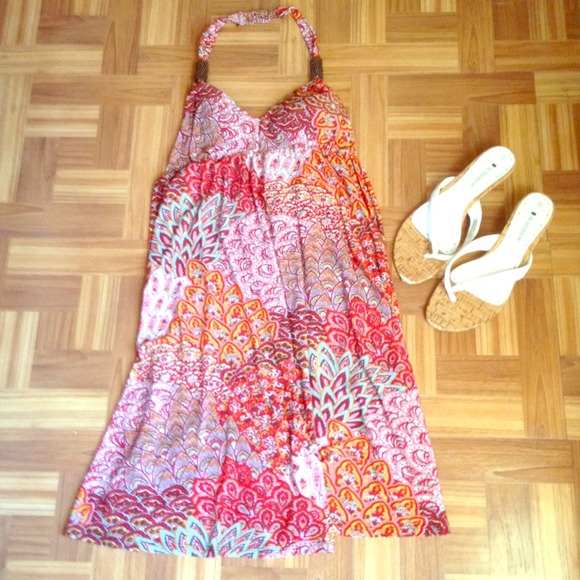 ✨REDUCED✨Caribbean styled dress. Worn once! - Picture 1 of 2