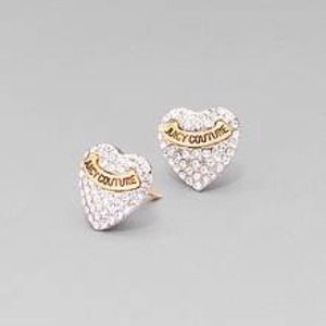 Juicy Couture pave earrings