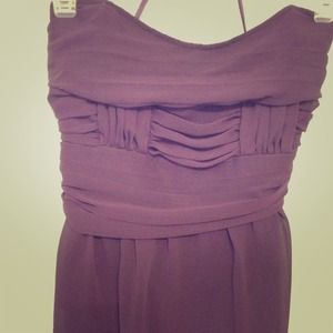 Eggplant purple layered top.