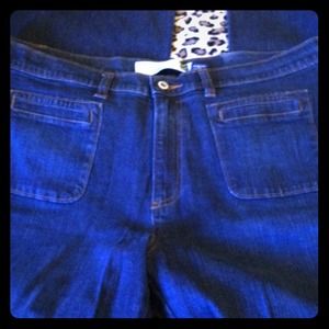 Bundle 2 items Gap flare jeans n grey sandals