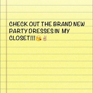Brand new and never worn party/club dresses