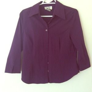 👚SALE❗Stretch 3/4 sleeve button down top