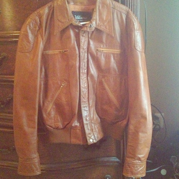 Vintage Leather Bomber Wilson.