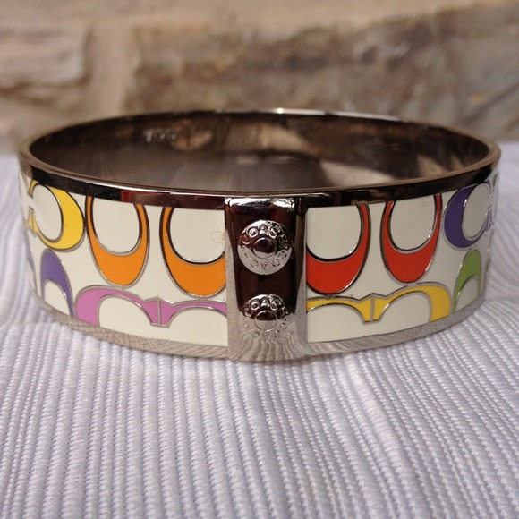 Colorful authentic Coach bangle bracelet - Picture 1 of 4