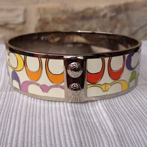 Colorful authentic Coach bangle bracelet