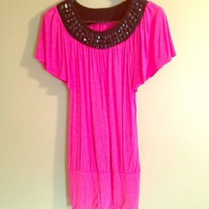 Pink & black shirt/dress