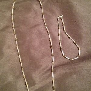 ⭐Just Reduced⭐Silver/Gold necklace and bracelet