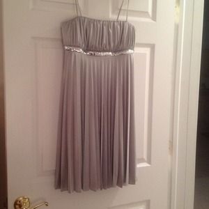 Silver party dress