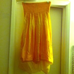 Strapless sun dress