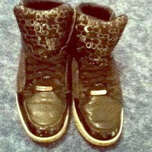 Authentic coach high top sneakers