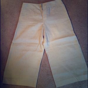 Wide-Leg Cropped Linen Pants By Nine West