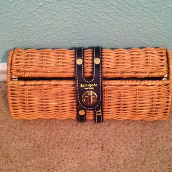 Kate Spade Straw Clutch