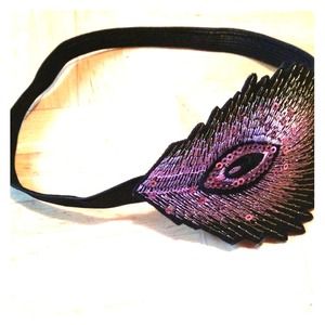 Peacock feather headband