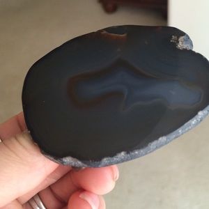 Vintage Sliced agate belt buckle