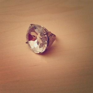 Diamond ring. Costume jewelry.