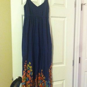 Navy maxi dress