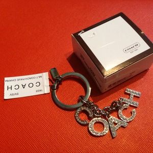 COACH PAVE KEY RING