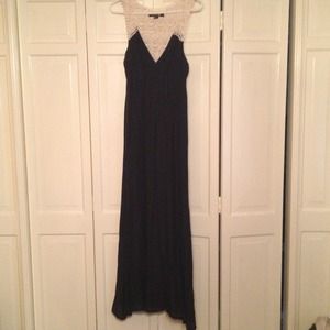 Navy blue maxi dress