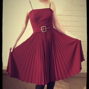 *reduced* BCBG Dress with Crystal Buckle Belt