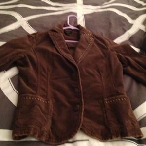 Guess corduroy brown studded blazer