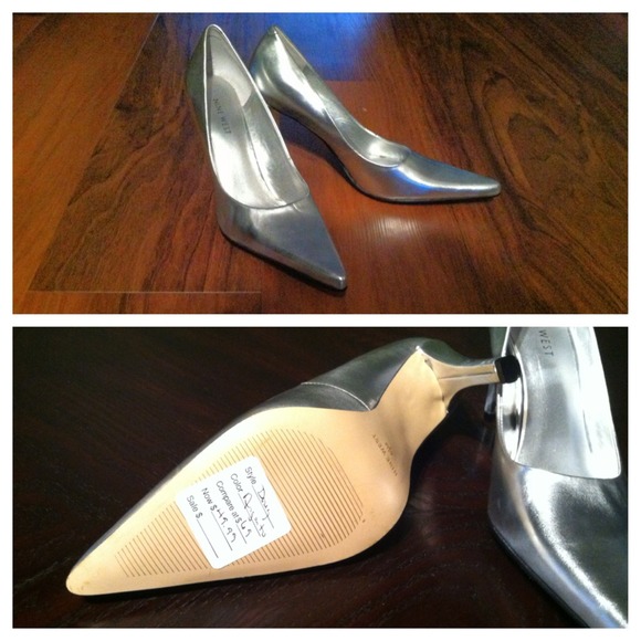 Nine West Silver Stilettoes