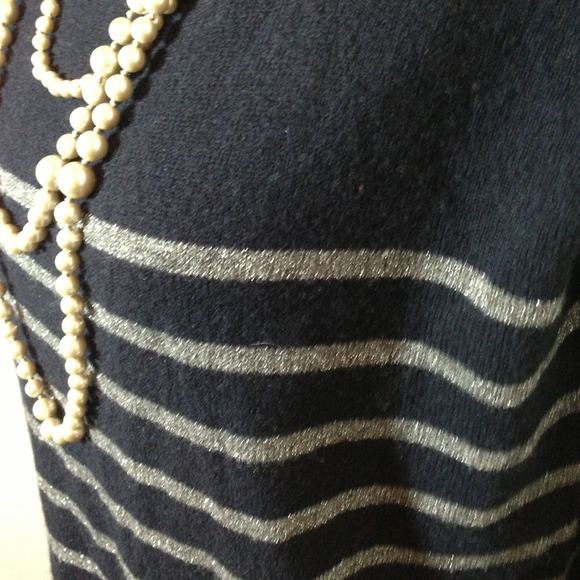 Vince Metallic Stripe Sweater - Picture 2 of 4