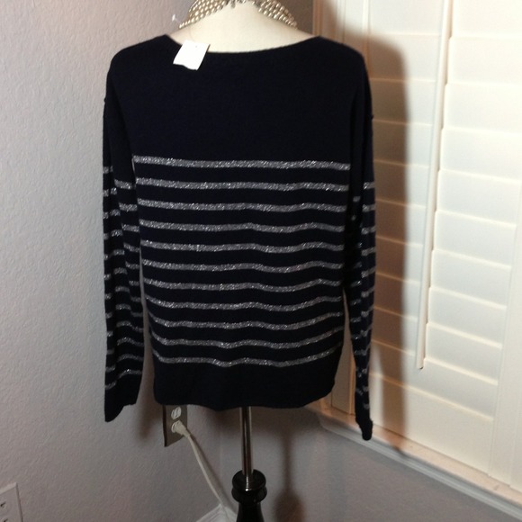 Vince Metallic Stripe Sweater - Picture 3 of 4