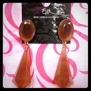 Ny&Co. Eva Longoria Col. Tan Chandelier Earrings