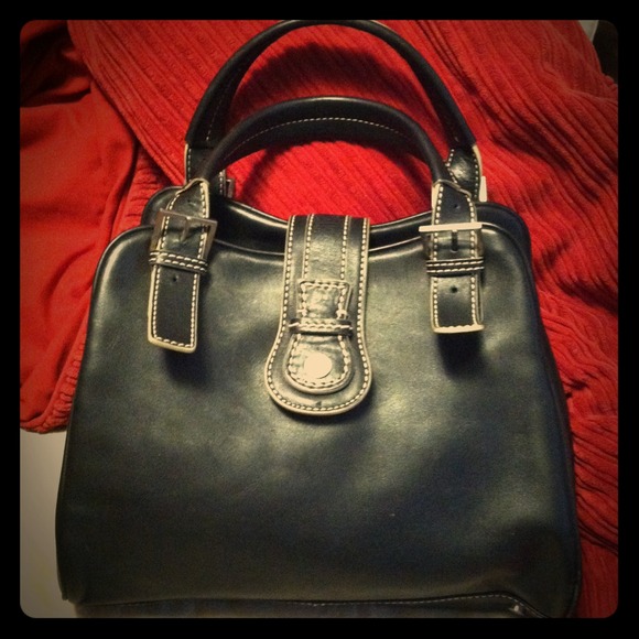 $$$SOLD$$$Leather Hilfiger Handbag